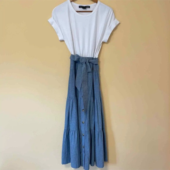 VERONICA BEARD Jeans Emmit dress Sz XL - Picture 4 of 4